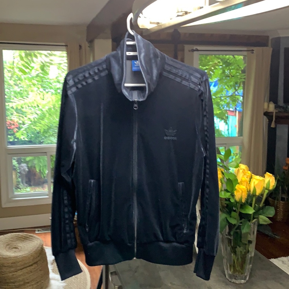 Adidas velour jacket.